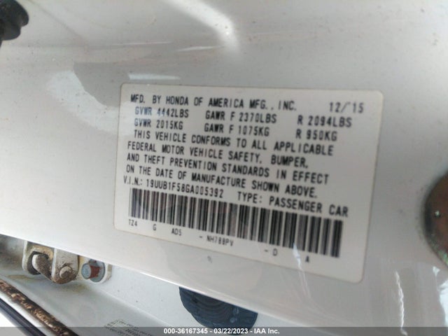Acura TLX TECH 2016 19UUB1F58GA005392 Image 9