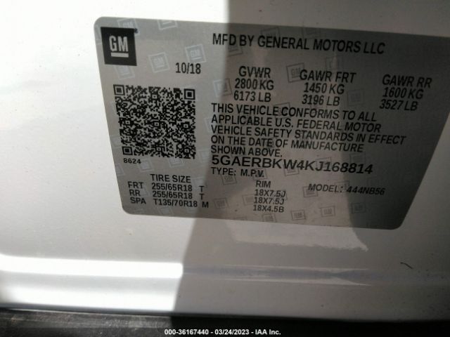 5GAERBKW4KJ168814 Buick Enclave Essence