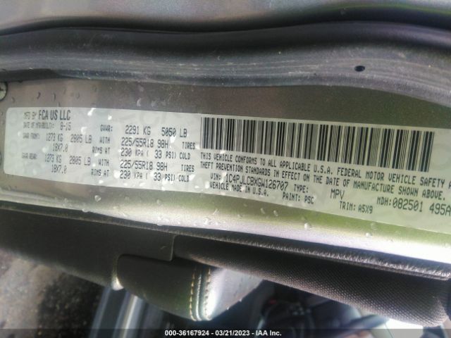 1C4PJLCBXGW126707 Jeep Cherokee Altitude