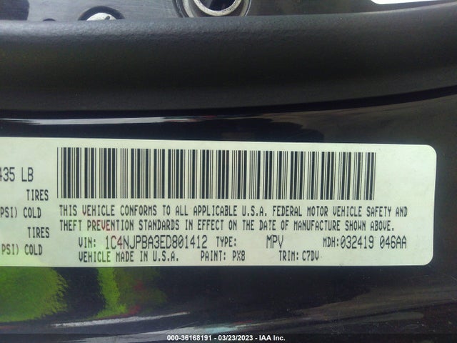 Jeep Patriot Sport 2014 1C4NJPBA3ED801412 Image 10