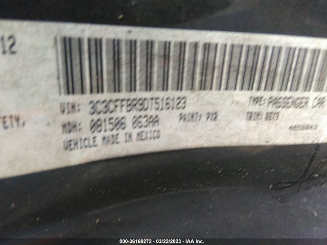 2013 FIAT 500 SPORT VIN: 3C3CFFBR9DT516123