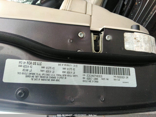 Chrysler 300 Limited 2015 2C3CCAAG7FH818131 Image 9