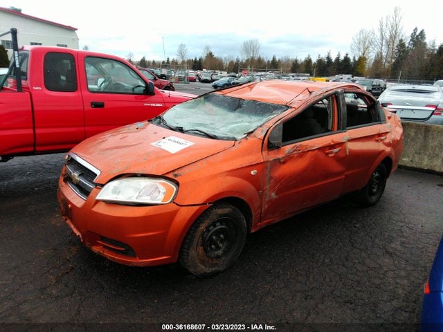 2008 CHEVROLET AVEO LS VIN: KL1TD56648B106937