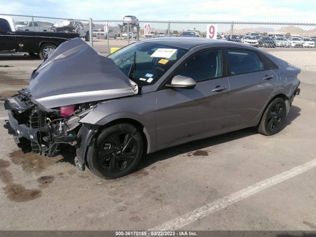 Hyundai Elantra Hybrid Blue 2022 KMHLM4AJ1NU023508 Image 2