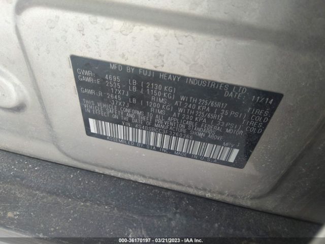 4S4BSBCC3F3260366 Subaru Outback 2.5i Premium
