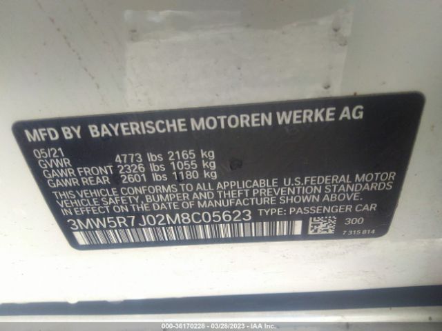 3MW5R7J02M8C05623 BMW 3 Series 330i Xdrive