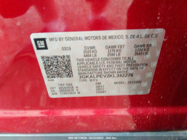 3GKALPEV2KL342276 GMC Terrain Slt