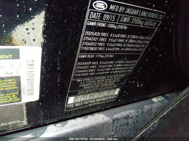 SALWR2EF1GA555514 Land Rover Range Rover Sport 5.0l V8 Supercharged/5.0l V8 Supercharged Dynamic