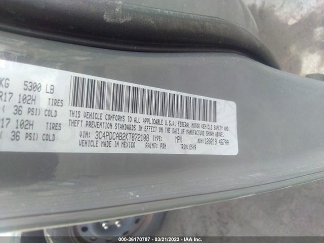 Dodge Journey Se Value Pkg 2019 3C4PDCAB2KT872108 Image 9
