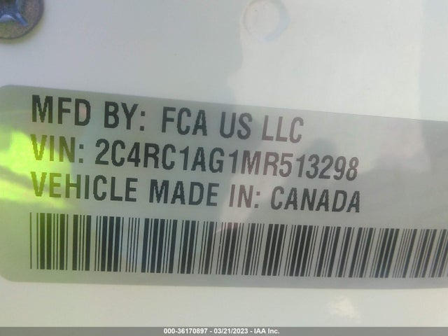 Chrysler Voyager L 2021 2C4RC1AG1MR513298 Image 9