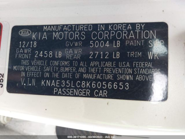 KNAE35LC8K6056653 KIA STINGER GT
