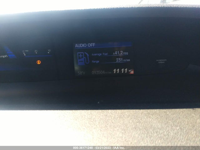 2013 HONDA CIVIC SDN EX VIN: 2HGFB2F88DH537389