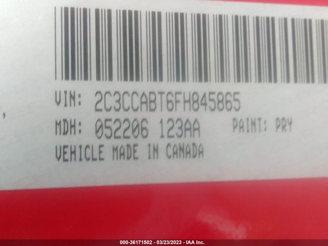 2015 CHRYSLER 300 300S VIN: 2C3CCABT6FH845865