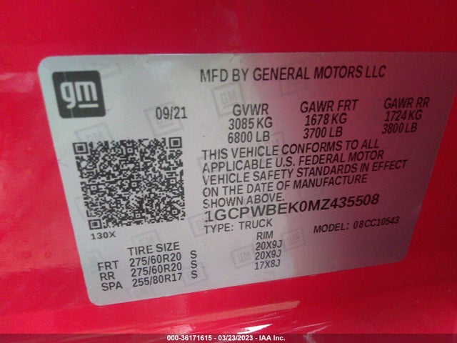 Chevrolet Silverado 1500 Custom 2021 1GCPWBEK0MZ435508 Image 9