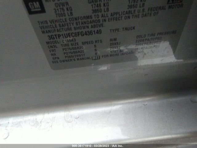 3GTP1UEC6FG436149 GMC Sierra 1500 Sle