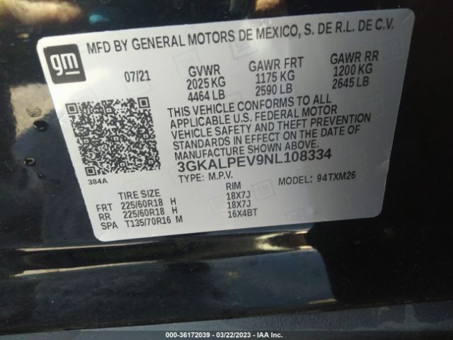 3GKALPEV9NL108334 GMC Terrain Slt