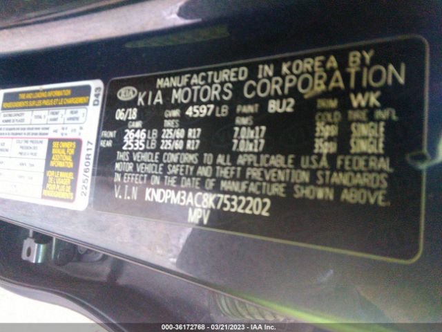 KNDPM3AC8K7532202 KIA Sportage Lx