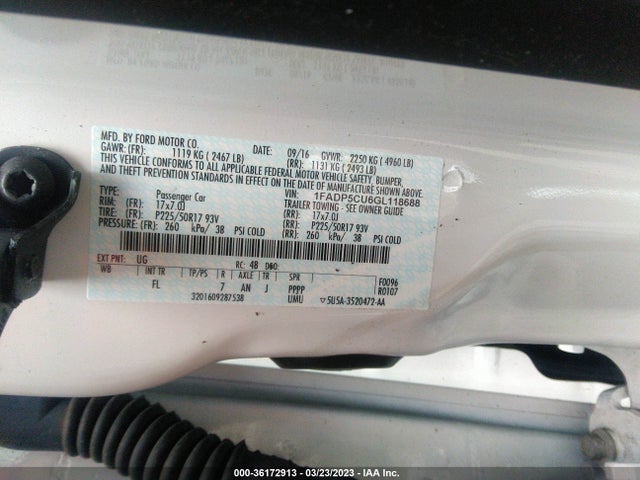 2016 Ford C-Max, VIN: 1FADP5CU6GL118688