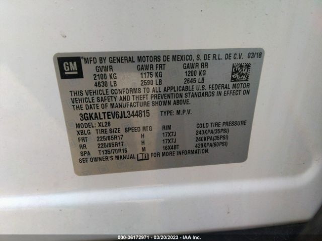 3GKALTEV6JL344815 GMC Terrain Sle