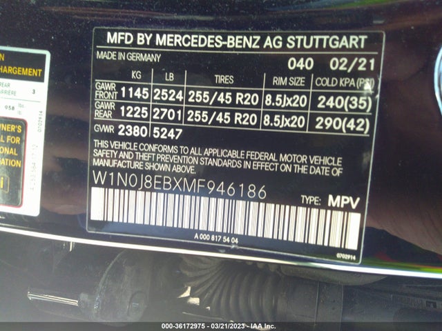 2021 Mercedes-Benz GLC-Class Coupe, VIN: W1N0J8EBXMF946186