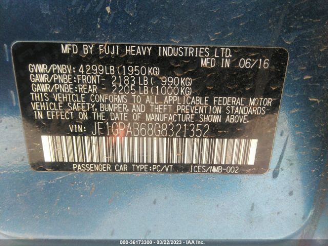 JF1GPAB68G8321352 Subaru Impreza Wagon 2.0i Premium