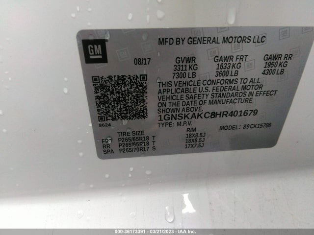 Chevrolet Tahoe Ls 2017 1GNSKAKC8HR401679 Image 10