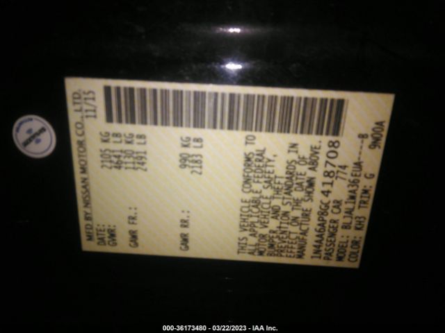 1N4AA6AP8GC418708 Nissan Maxima 3.5 Sr