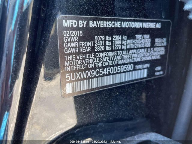 5UXWX9C54F0D59590 BMW X3 Xdrive28i