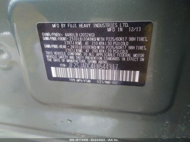 JF2SJADC4EH544317 Subaru Forester 2.5i Premium