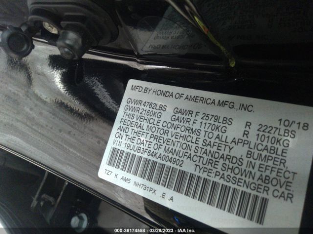19UUB3F64KA004902 Acura Tlx W/a-spec Pkg