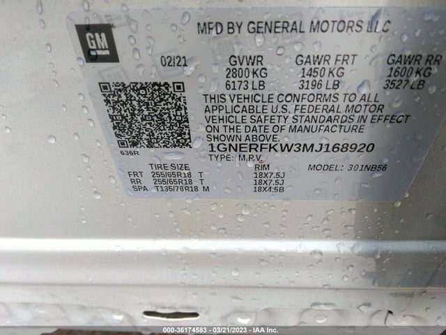 Chevrolet Traverse Ls 2021 1GNERFKW3MJ168920 Image 9