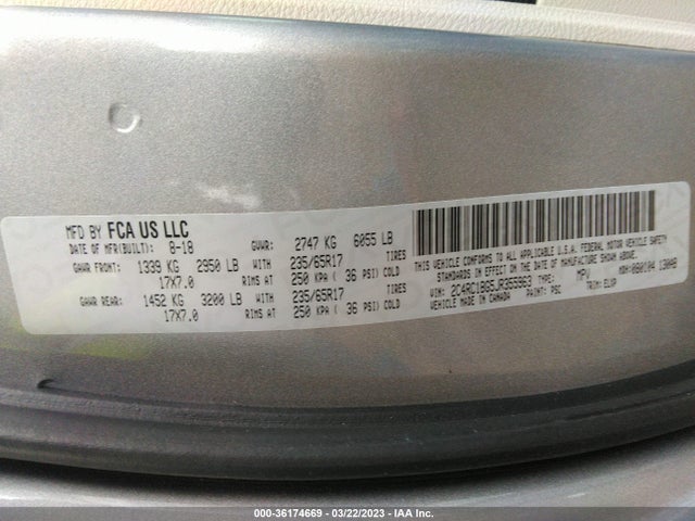 2C4RC1BG5JR355963 Chrysler Pacifica Touring L