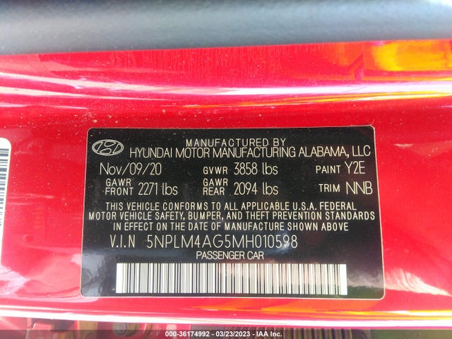 Hyundai ELANTRA SEL 2021 5NPLM4AG5MH010598 Image 10