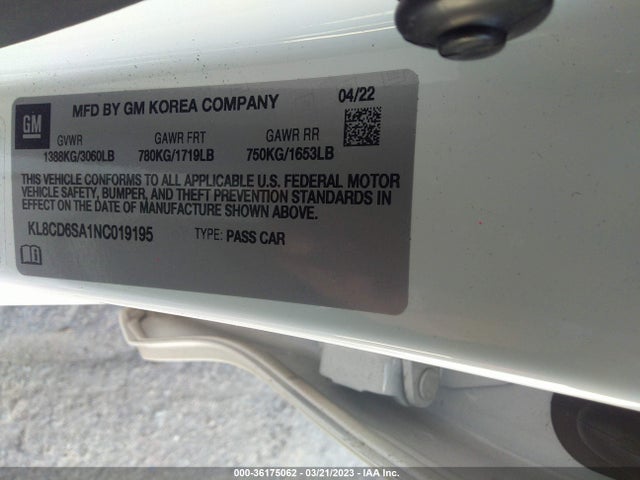 Chevrolet SPARK 1LT 2022 KL8CD6SA1NC019195 Image 9