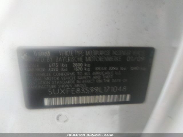 5UXFE83599L171048 BMW X5 48i