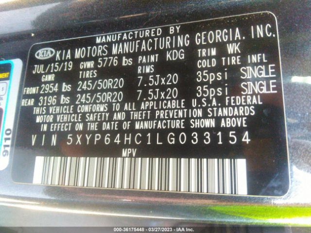 5XYP64HC1LG033154 KIA Telluride S