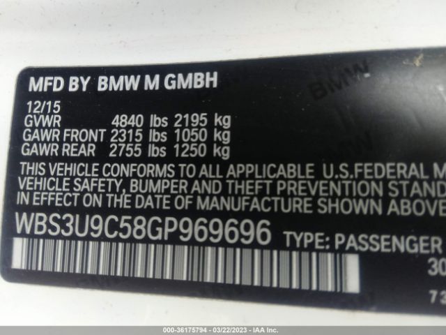 WBS3U9C58GP969696 BMW M4