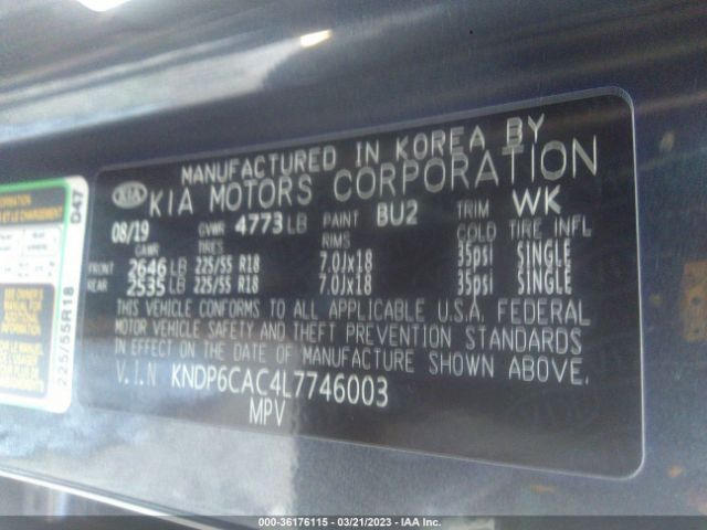 KNDP6CAC4L7746003 KIA SPORTAGE S