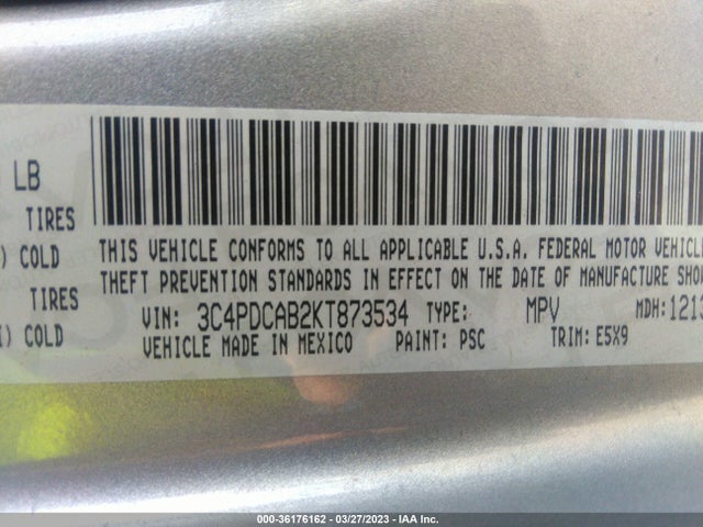 Dodge Journey Se Value Pkg 2019 3C4PDCAB2KT873534 Image 9