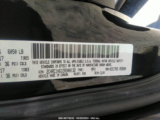 2C4RC1HG1ER340132 Chrysler Town & Country S