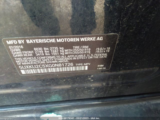 5UXKU2C5XG0N81726 BMW X6 Xdrive35i