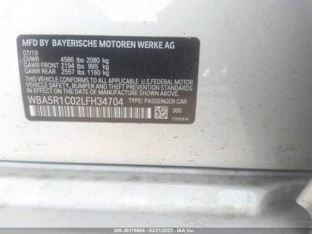 BMW 3 Series 330i 2020 WBA5R1C02LFH34704 Image 9