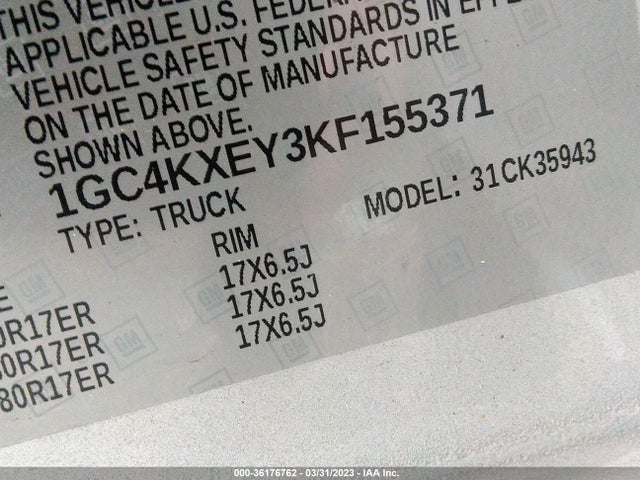 2019 Chevrolet Silverado 3500, VIN: 1GC4KXEY3KF155371