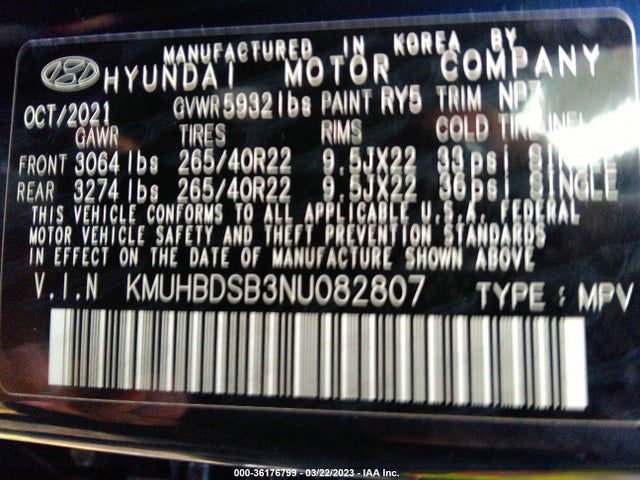 2022 Genesis GV80, VIN: KMUHBDSB3NU082807