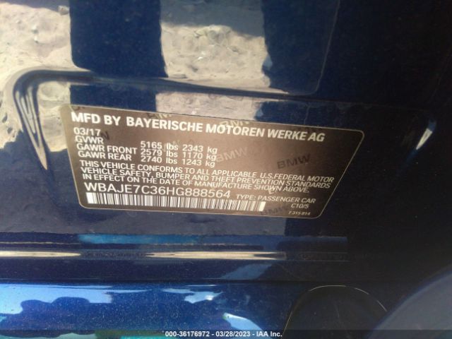 WBAJE7C36HG888564 BMW 5 Series 540i Xdrive