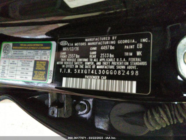 5XXGT4L30GG082498 KIA Optima Lx