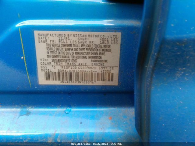 3N1AB8CV3NY210967 Nissan SENTRA SV
