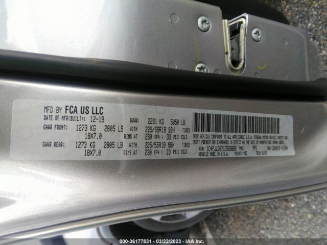1C4PJLDB7LD569689 Jeep Cherokee Limited