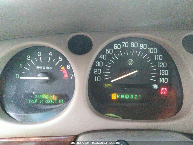 2001 BUICK LESABRE LIMITED VIN: 1G4HR54K11U121482