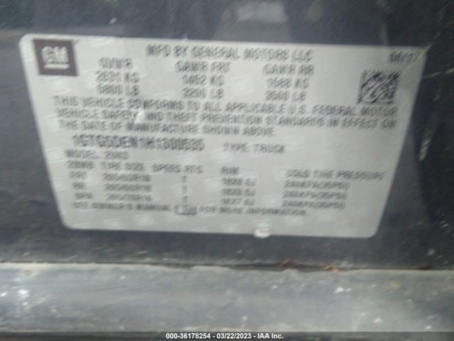 1GTG5DEN1H1300535 GMC Canyon 2wd Slt